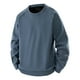 thumbnail image 2 of pstuiky manga larga de hombre, Blusa/camiseta informal de cuello redondo de color liso para hombre camisetas de hombre xxxxxl, 2 of 9