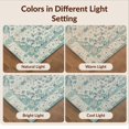 thumbnail image 7 of Design&I 4'x6' Washable Area Rug Cream Vintage Faded Scroll Motifs Border Pile Beige for Home Office, Under Desk, Snag-Free Skid-Resistant Medium, 7 of 7