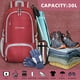 thumbnail image 3 of Mochila ZOMAKE ligera y plegable 30 L resistente al agua roja, 3 of 6
