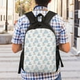 thumbnail image 4 of Defioc Playful Polar Bear Pals Print Backpack -Travel,or Work Bookbag Daypacks with 15-Inch Laptop Sleeve and Dual Water Bottle Pockets, 4 of 6