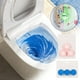 thumbnail image 1 of Tableta limpiadora de inodoros | Desodorante con aroma a rosas | Eliminación de manchas y olores sin esfuerzo | Frescura duradera | Bola de limpieza azul multifuncional | 1 paquete | Para el baño de, 1 of 4
