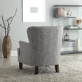 thumbnail image 4 of Button Tufted Accent Chair with Nailhead, Gray White Color, 4 of 4