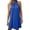 Blue, variant on Huowey Women Swimwear Spring/Summer Solid Color Round Neck Sleeveless Loose Dress Resort Swim Wear Honeymoon Cruise Trendy Wear