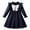 Navy, variant on Fozruso Little Girls Fluffy Dresses Girls Autumn Winter Dress With Bow Detail Long Sleeve Style School Party Gown For Toddlers And Kids Sizes 2-3 Years