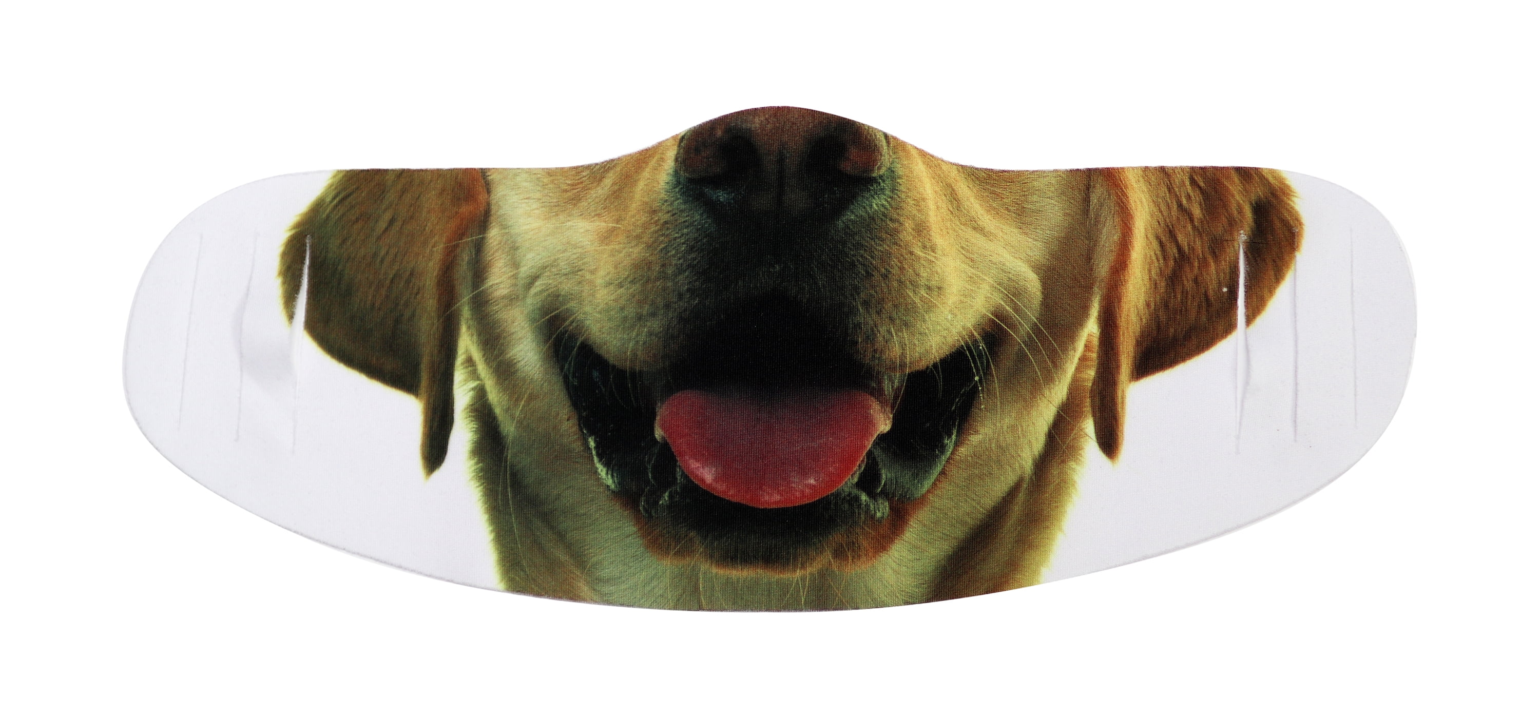 Face Mask 4 Pack Brown W/ Lion & Dog