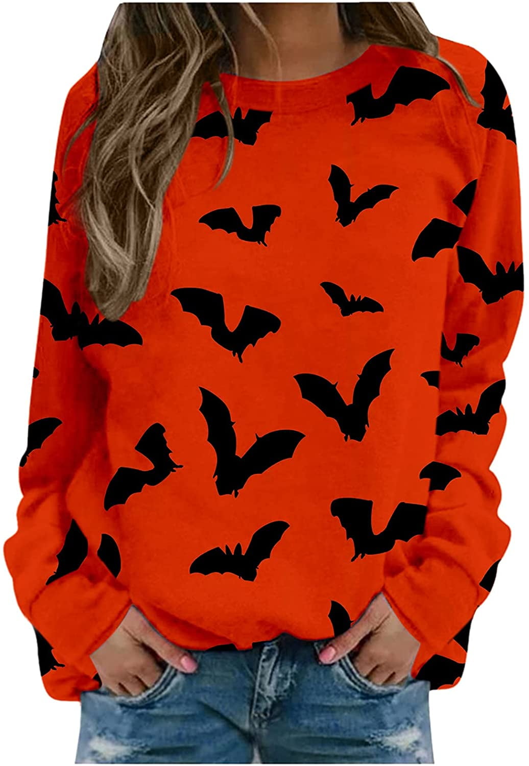 long sleeve halloween shirts women