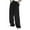 Black, variant on Men's Loose Fit Wide Leg Pants Casual Drawstring Waist Trousers Comfortable Relaxed Style for Daily Wear