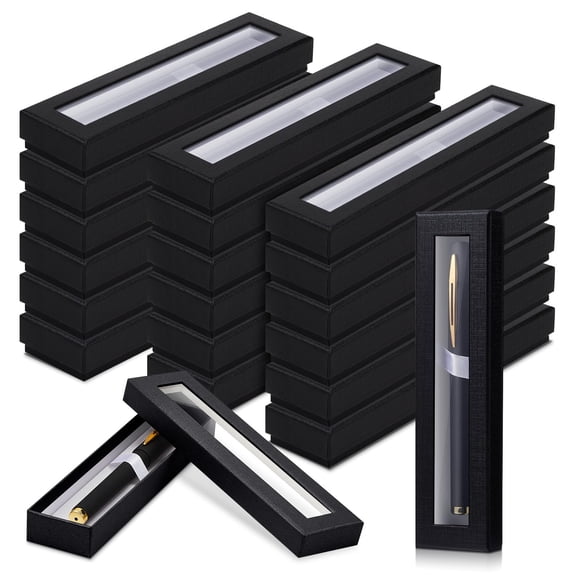 Caja de regalo Colarr vacía para bolígrafos, 36 unidades, color negro