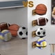 thumbnail image 4 of 4 Soportes de Madera para Pared para Baloncesto, para Guardar Pelotas de Fútbol, Baloncesto, Rugby, Etc., 4 of 5