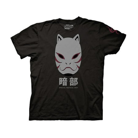 Ripple Junction Naruto Shippuden Anbu Black Ops Mask Adult T-Shirt Black