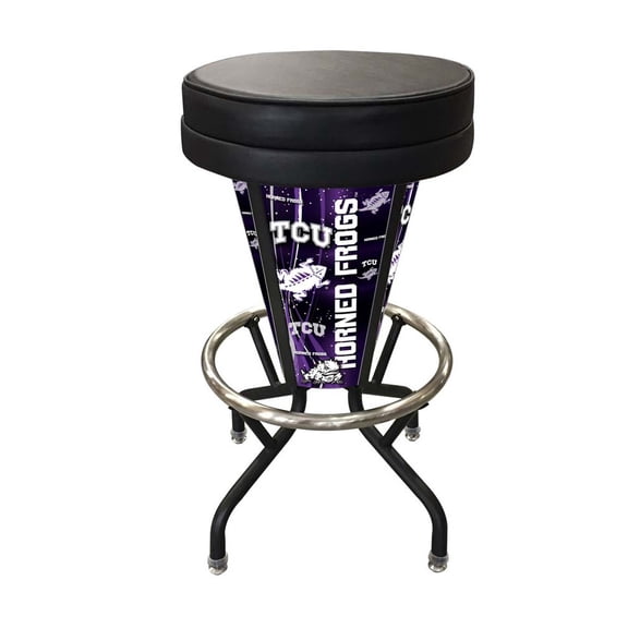 Lighted TCU Swivel Bar Stool by Holland Bar Stool Co.