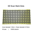 thumbnail image 3 of 3D Scanner Marking Points Gauge Point Identifying Label Dot Positioning Targets 10000 Pcs ,Accurate Tracking Dots, 3 of 7