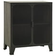 thumbnail image 2 of vidaXL Storage Cabinet Grey 72x36x82 cm Metal and MDF, 2 of 5