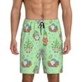 thumbnail image 3 of Lsque Spring Gnome Mens Sleep Pajama Shorts,Short Pajama Pants, Cotton Ultra-Soft Knit-Medium, 3 of 9