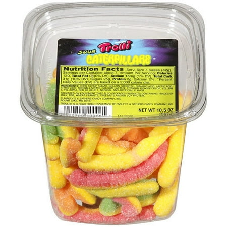 Trolli Sour Caterpillars Gummi Candy, 10.5 Oz.