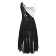 thumbnail image 2 of TSSOE Kids Girls Sequins Ballet Lyrical Dance Dress Performance Costume Contemporary Dancewear Black 8, 2 of 5