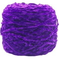 thumbnail image 1 of Zhuge Hilo de terciopelo de chenilla de 250 g, color morado oscuro, voluminoso, vegano, suave, hilo de terciopelo para tejer, hilo de chenilla de algodón mezclado con poliéster, 1 of 5