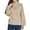 Khaki, variant on Oversized Sweaters for Women Turtleneck Sweater Drop Shoulder Knit Long Lantern Sleeve Pullover Sweater