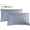 Blue-grey, variant on Supima  600 Thread Count  Pillowcase Set of 2, Luxury Hotel Pillow Cases,Soft & Silky Sateen Weave,   Pillowcase 2 count (Grey, STD)