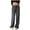 2-Black, variant on Women's Wide Leg Solid Baggy Pants Casual Drawstring Elastic Low Rise Pants Comfy Soft Lounge Wear Trousers