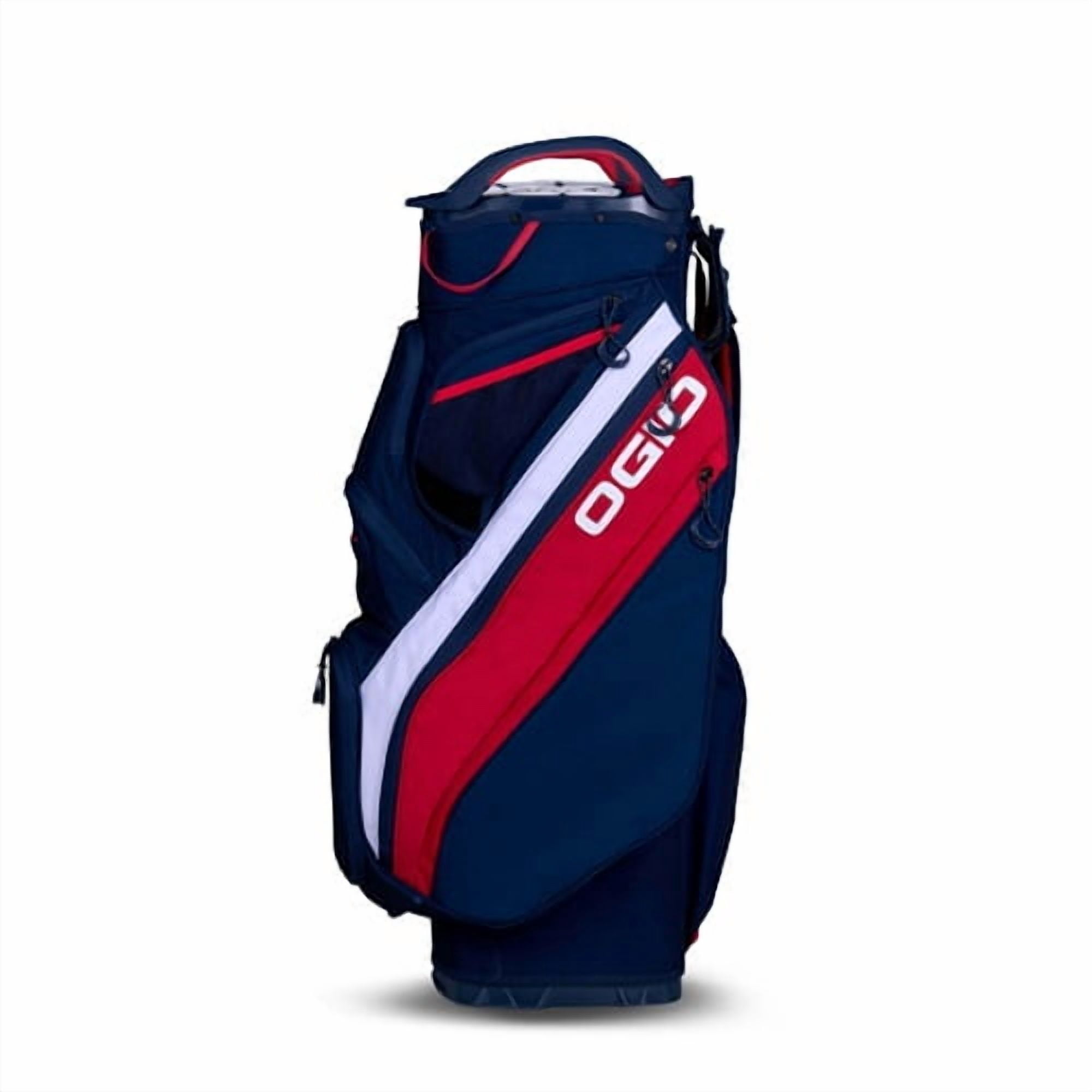 NEW Ogio Golf Silencer Cart Bag 15-Way Top - Red / White / Blue