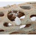 thumbnail image 5 of Natural 9x6mm Pear Cabochon Opal Sterling Silver Necklace N96PCOSSN, 5 of 9