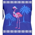 thumbnail image 5 of Old Glory Womens Flamingo Winter Ugly Christmas Sweater Long Sleeve T Shirt, 5 of 7