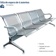 thumbnail image 5 of Set de 2 Bancas de acero Bluelander 4 Plazas, 5 of 5