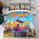 thumbnail image 4 of Don Gato Conjunto de sábanas temático, trío de piezas, cómodo y amigable con la piel, diseño único, regalo de decoración para el hogar para familiares, amigos y fans, 90 cm * 190 cm, 4 of 6