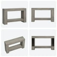 thumbnail image 3 of 47'' Long Console Table, 2-Tier Narrow Entryway Table Sofa Table with Storage, Farmhouse Wood Behind Couch Table for Living Room, Hallway, Gray, 3 of 7