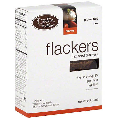 Flackers Flax Seed Crackers, 5 oz (Pack of 12)