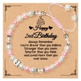 thumbnail image 1 of Pulsera MIXJOY Happy 2nd Birthday para mujeres de 2 años, 1 of 7