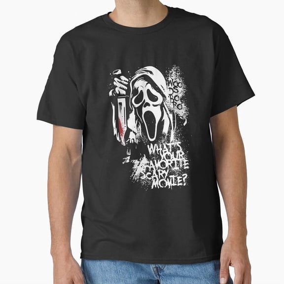 What's Your Favorite Scary Movie? Slasher Horror Film Quote G27585 Unisex T-Shirt, Up to Size 5XL