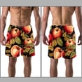 thumbnail image 3 of luoweisi Men's Beach Shorts Quick Dry Swim Trunks with Mesh Lining Fruit M, 3 of 5