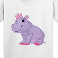 thumbnail image 4 of Inktastic Cute Purple Hippo Youth T-Shirt, 4 of 5