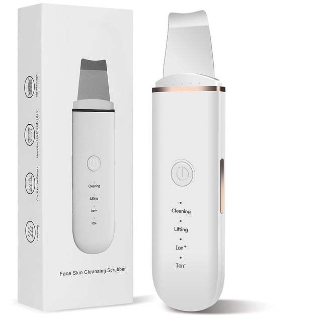 Espátula de piel, limpiador de poros, herramienta de elevación de belleza, extractor de 4 modos, espátula de limpieza facial Afortunado Sencillez