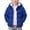 Blue, variant on Boys Cold Weather Jackets & Coats Puffer Jacket Sherpa Lined Hooded Coat Quilted Outerwear Zip up Thick Padded Fall Clothes Size 4-5