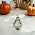 thumbnail image 6 of Glass Pumpkin Tabletop Decor, Green, 6.2", Fall by Way To Celebrate, 6 of 6