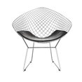 thumbnail image 3 of Plata Décor Diamond Bertoia Chair, 3 of 3