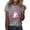 Gray_007, variant on Domuza Breast Cancer Awareness Shirts Women Pink Ribbon Print Cancer Survivor Short Sleeve Crew Neck T Shirts ,in October We Wear Pink T-Shirts M