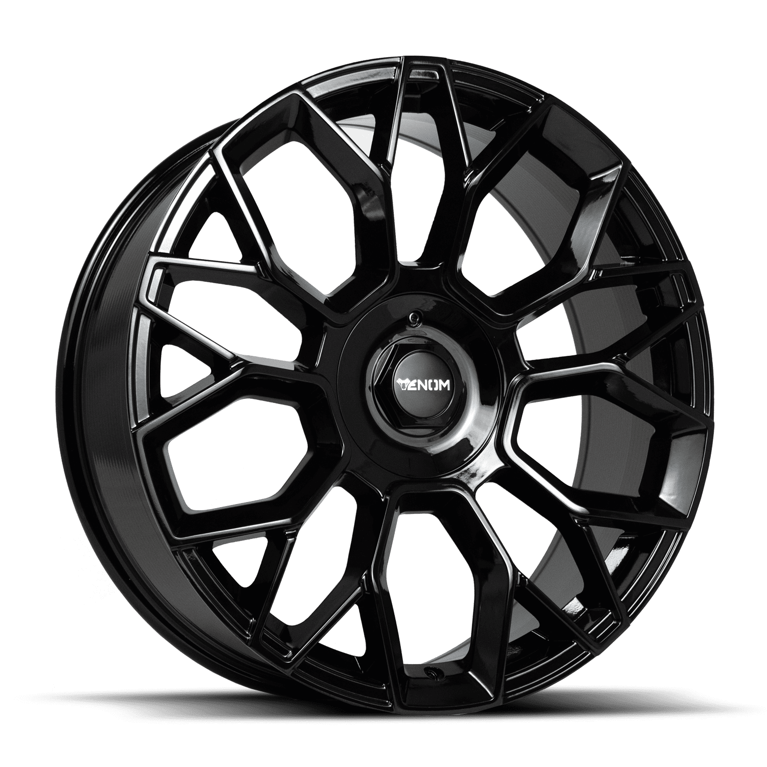 Venom Alloy Rims VENOM36 22X9 5114.3/120 +30 73.1 Gloss Black - Walmart.com