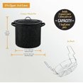 thumbnail image 2 of Granite Émail sur Acier 15.5-Quart Distributeur d'Eau avec Couvercle et Support de Pot, Pot Multi-Usage, Résistant et Facile à Nettoyer, 2 of 4