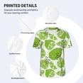 thumbnail image 3 of KLL Green Various Lemons for Men's Baseball Shirts,Short Sleeve Casual Shirts Button Down Shirt for Men Beach Summer Wedding Shirt-4X-Large, 3 of 7