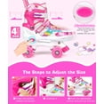 thumbnail image 2 of Roller Skates for Girls and Boys,4 Size Adjustable Kids Toddler Roller Skates with Light up Wheels for Toddlers Children Outdoor Indoor / Pink, 2 of 6