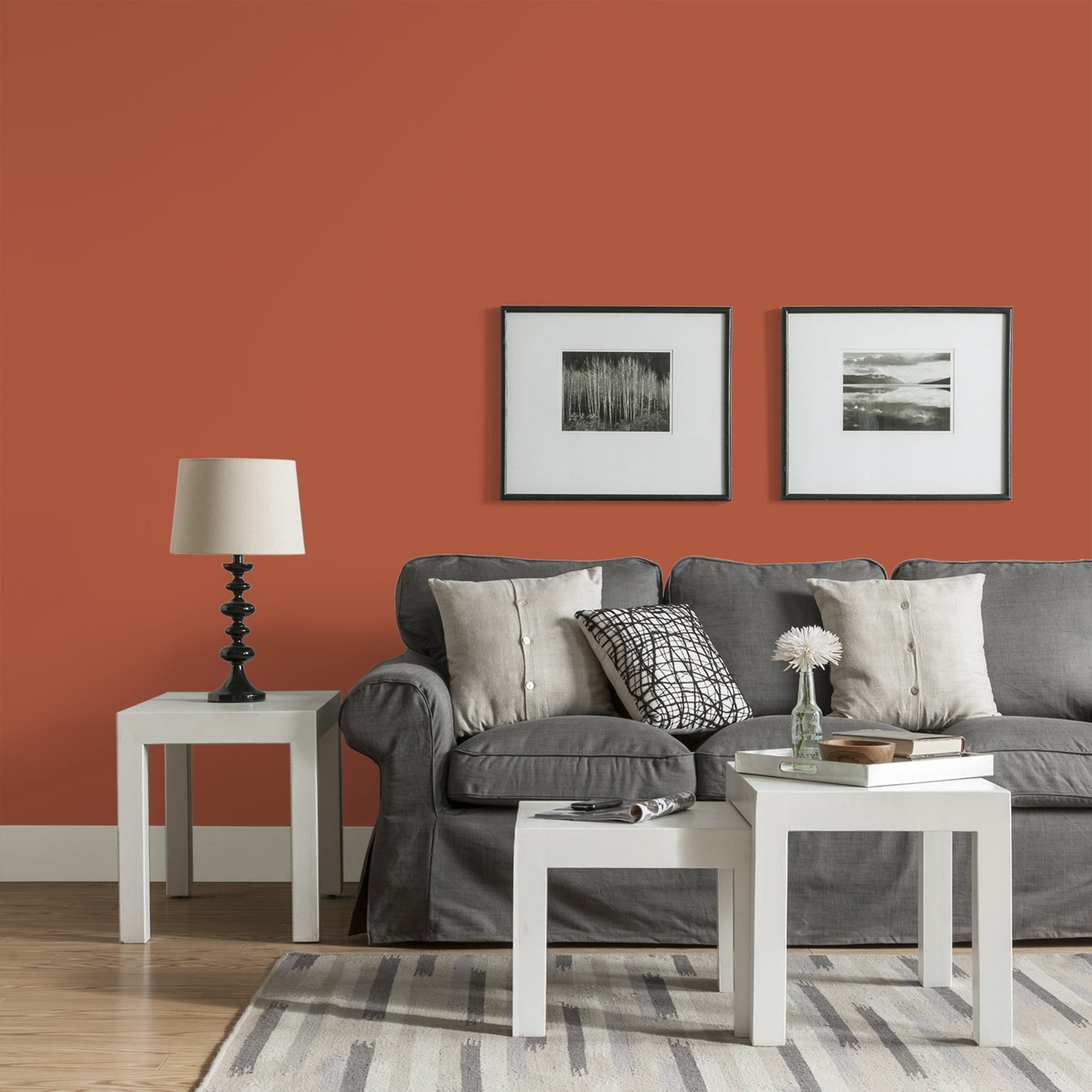 Glidden HEP Glowing Firelight / Orange, Eggshell Interior Paint with Primer, 1 Quart