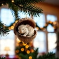 thumbnail image 4 of Animal Christmas Tree Ornaments, Cute Woodland Wildlife Ornaments Funny Forest Animal Hanging Ornaments for Christmas Tree Decorations Fall Holiday Home Decor, 4 of 6
