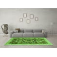 thumbnail image 3 of Ahgly Company Indoor Rectangle Abstract Green Modern Area Rugs, 2' x 5', 3 of 4