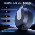 thumbnail image 3 of 2.4GHz Wireless Gaming Headset for PS5/PS4/PS/Switch - Bluetooth Headphones with Noise-Canceling Microphone, Gaming Headphones with 3.5mm Wired, RGB Lights, Foldable, Portable (Black), 3 of 7