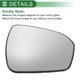 thumbnail image 2 of Reemplazo de vidrio de espejo retrovisor convexo calefaccionado del lado derecho para Ford Mondeo 2014-2022, 2 of 6