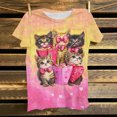 thumbnail image 5 of Xdegoge Womens Valentines Top Short Sleeve Crew Neck Pullover Cute Playful Valentine Prints Tops Casual Loose Plus Size Pullovers, 5 of 7
